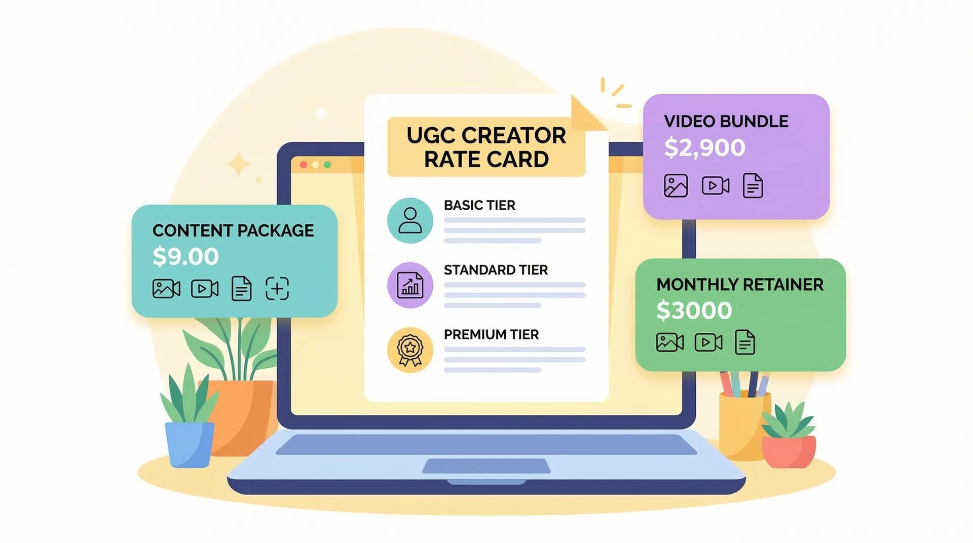 Rete Card Bloging How to build a UGC rate card that wins brand deals | Flare